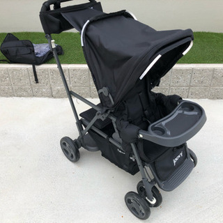 二人乗りベビーカー ジュービー カブースウルトラライト グラファイト　 joovy Caboose Ultaralight Graphite JOOVY ベビーカー・バギー 双子 兄弟 姉妹 2人乗りの画像