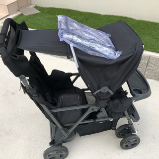 二人乗りベビーカー ジュービー カブースウルトラライト グラファイト　 joovy Caboose Ultaralight Graphite JOOVY ベビーカー・バギー 双子 兄弟 姉妹 2人乗りの画像