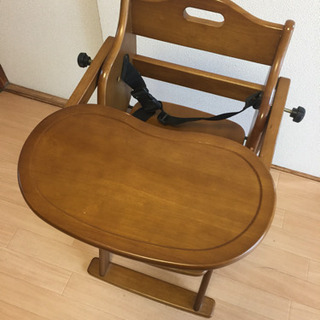 ベビーチェア ハイチェア 木製の画像