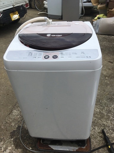 【中古品】激安　SHARP 洗濯機 5.5㌔ ES-FG55j-c 2009年製