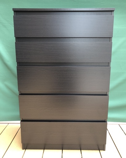 ★IKEA 5段 木製チェスト 幅70cm 美品【商談中】