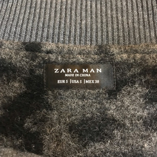 ザラ ZARA フリースアウター 迷彩柄 厚手の画像