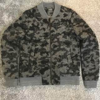 ザラ ZARA フリースアウター 迷彩柄 厚手の画像