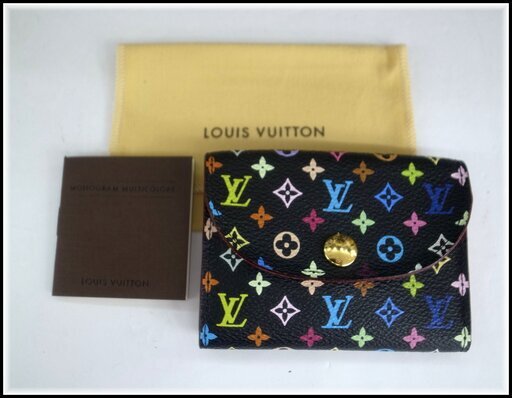 【本物保証】 LOUIS VUITTON ルイヴィトン アンヴェロップ・カルトドゥヴィジット M66561 カードケース マルチカラー×モノグラム ノワール