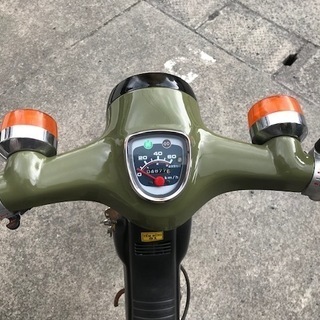 　スーパーカブ　81ccボアアップ　グリーン　美車　鹿児島市の画像