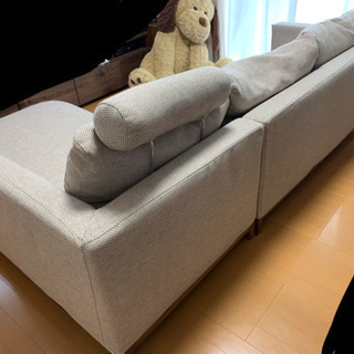 ソファ 布張り ニトリ製の画像