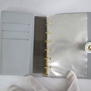 【本物保証】 LOUIS VUITTON ルイヴィトン 手帳カバー アジェンダＰＭ シルバー R21002の画像