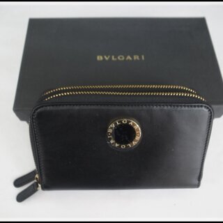 【本物保証】 未使用品 BVLGARI ブルガリ ラウンドファスナー財布 BB COLORE コローレ ブラック カーフレザー 32396 