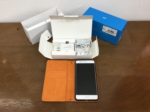 HUAWEI　P10　lite　ホワイト　SIMフリー　専用カバー付