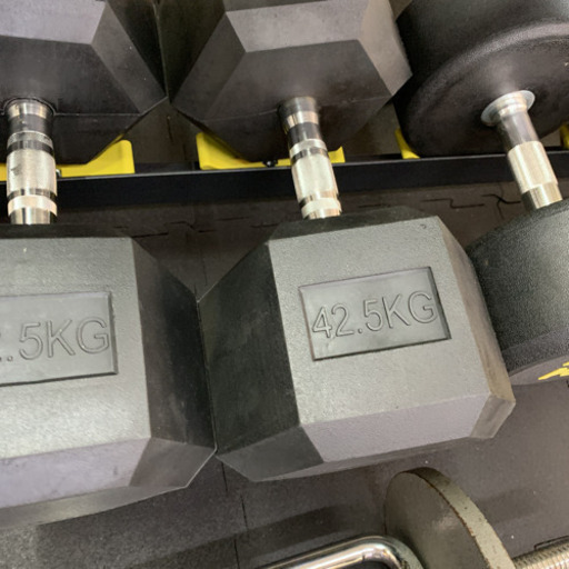 ラバーヘックスダンベル 42.5kg  2個