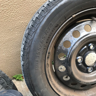 タイヤ 鉄チンホイール付き
