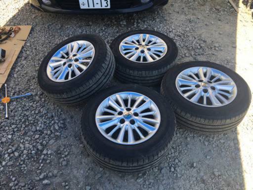 トヨタクラウン純正アルミホイールタイヤ4本セット 215/60R16 2018年製 ファルケン 8部山