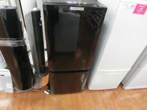 【安心1年保証】2ドア冷蔵庫 MITSUBISHI MR-P15A-B 2017年製 146L【トレファク上尾店】