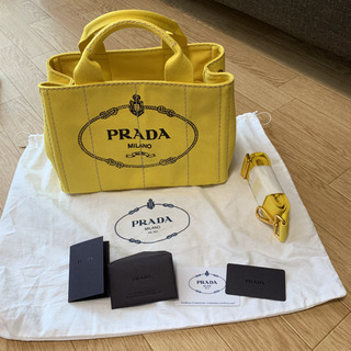 ⭐黄色希少⭐PRADAカナパトートバッグ
