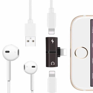 新品  iPhone 2in1 イヤホン 変換アダプタ【週末限定...
