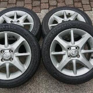 【再再値下げ】日産 K12 マーチSR純正アルミホイールタイヤ付き
