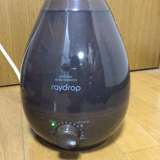 レイドロップ LED アロマ対応加湿器 ブラウン