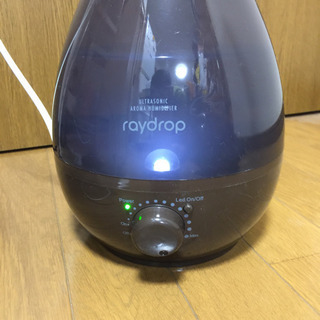 レイドロップ LED アロマ対応加湿器 ブラウンの画像