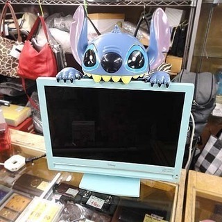 ラナ スティッチ テレビ 20V型 地上デジタルハイビジョン 液晶tv 2009年 子供部屋 リモコン・電源コード欠品 札幌市 白石区 東札幌
