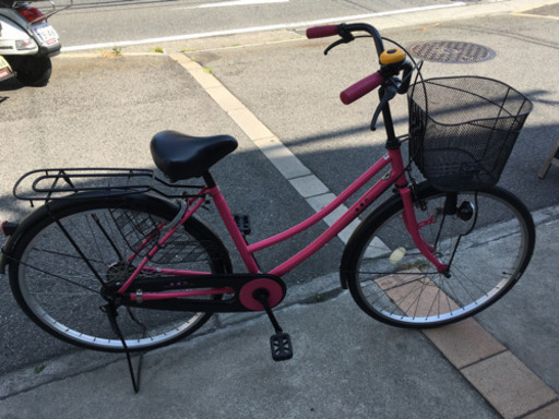 整備済　軽快車　２６インチ　ピンク