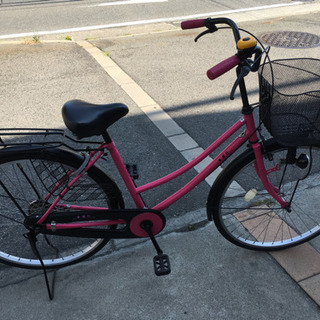 整備済 軽快車 26インチ ピンク