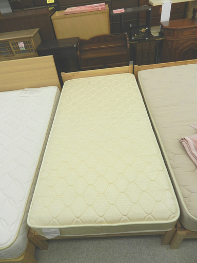 シングルベッド  マットレス＋木製フレーム 2点セット  ☆ PayPay(ペイペイ)決済可能 ☆ 札幌市 北区 屯田