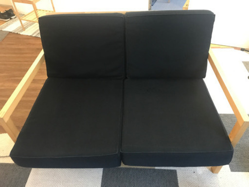 IKEA 無垢材 ソファ 取引中
