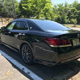 ☆格安美車！クラウンアスリート　ハイブリッド　ブラックスタイル！サンルーフその他フル装備！　検査付き！☆ の画像