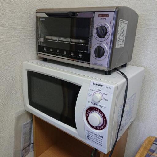 【相談中】電子レンジ\u0026トースターセット【6/22〜24日中引取限定】