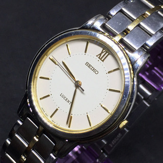 SEIKO セイコー ルーセント メンズクォーツ フォーマルウォッチ 金銀コンビカラー