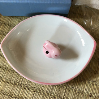 【新品未使用】うさぎ お香立て&お香皿