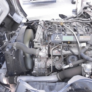 H27　キャンター　2トン積み全低床ロング総重量5トン未満　デュオニックAT　トリイ延長加工　Ｒ6年自動車税込 荷台・床修理代ボデー塗装代込み　13718の画像