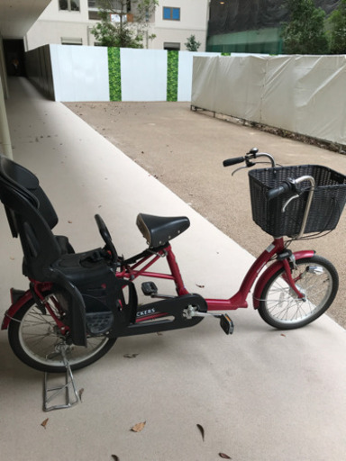 子供乗せ フラッカーズシュシュ 自転車 20インチ 後部座席 パナソニック ブリジストン