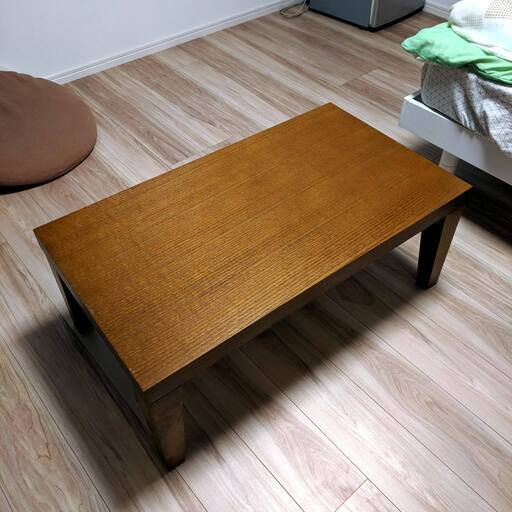 折りたたみ式ローテーブル　カラー：ブラウン