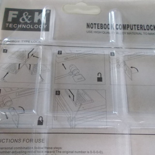 【新品・未使用】ノートパソコンロックの画像