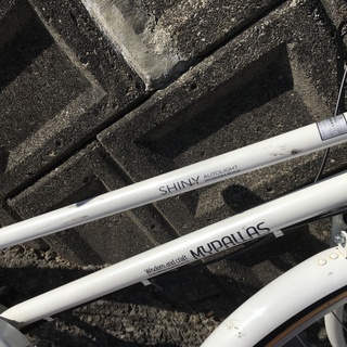 値下げしました】自転車（白）