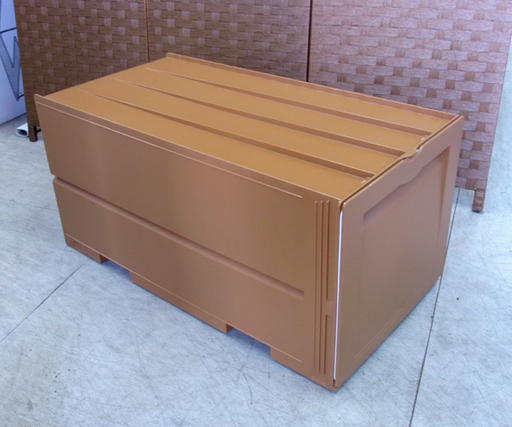 南12条店Tupperware/タッパーウェア スーパーチェスト 引き出し2段チェスト 合計55L ブラウン系