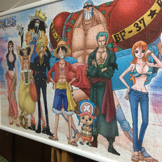 ONE PIECE 麦わらの一味 ジクソーパズル完成品 パネル付き