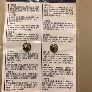【新品・未使用‼️送料込み】中日ドラゴンズ 記念 応援ピンバッチの画像