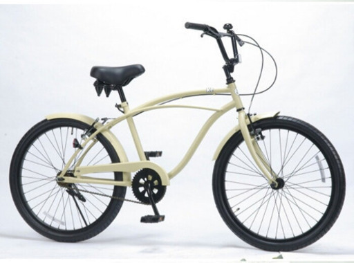 新品・未使用・組立済！ビーチクルーザー 自転車 24インチ◡̈*