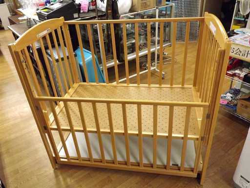 ヤマサキ ベビーベッド 内径70×120㎝　 札幌 西岡店