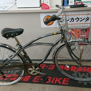 27インチ　自転車　6段ギア　クルーザーっぽいフレーム