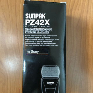 ストロボ 未使用 SUNPAK サンパック PZ42X for sony。