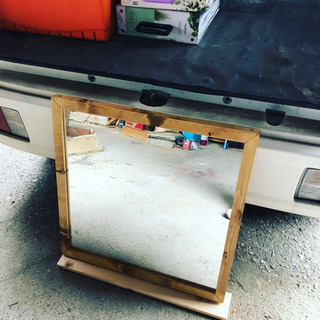 ハンドメイドミラー 600×600塗装品