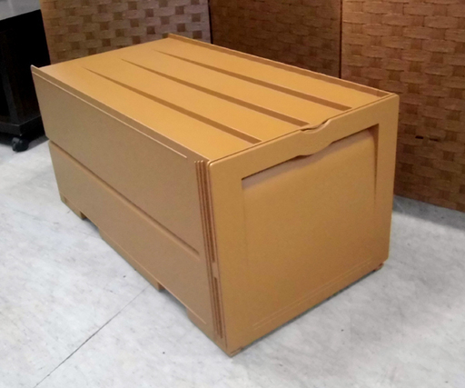 南12条店 upperware/タッパーウェア スーパーチェスト 外蓋 引き出しチェスト 55L 衣装ケース ブラウン系