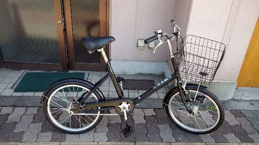 美品☆良品計画 20吋小径自転車 LEDオートライト/ブラック
