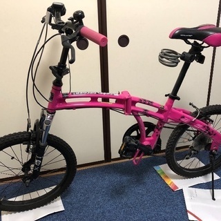 折り畳み自転車（屋内保管、雨の日は乗ってません）
