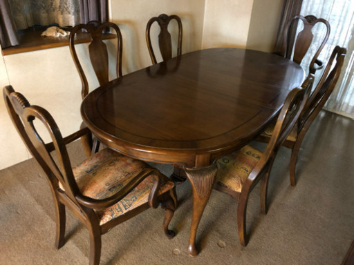 お取引中　猫脚 ダイニングテーブル アンティーク