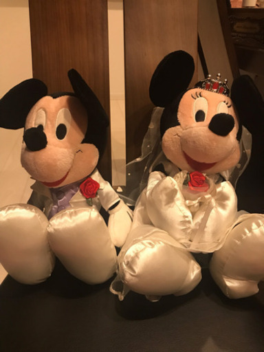 ウェディング ミッキーとミニー ぬいぐるみ
