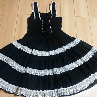 BABY,THE STARS SHINE BRIGHT ミルフィーユJSK　黒白　ロリィタの画像